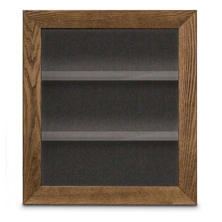 United Visual Products Indoor Enclosed Combo Board, 42"x32", White Frame/Burgundy & Surf UVCB4232W-BURGUN-SURF
